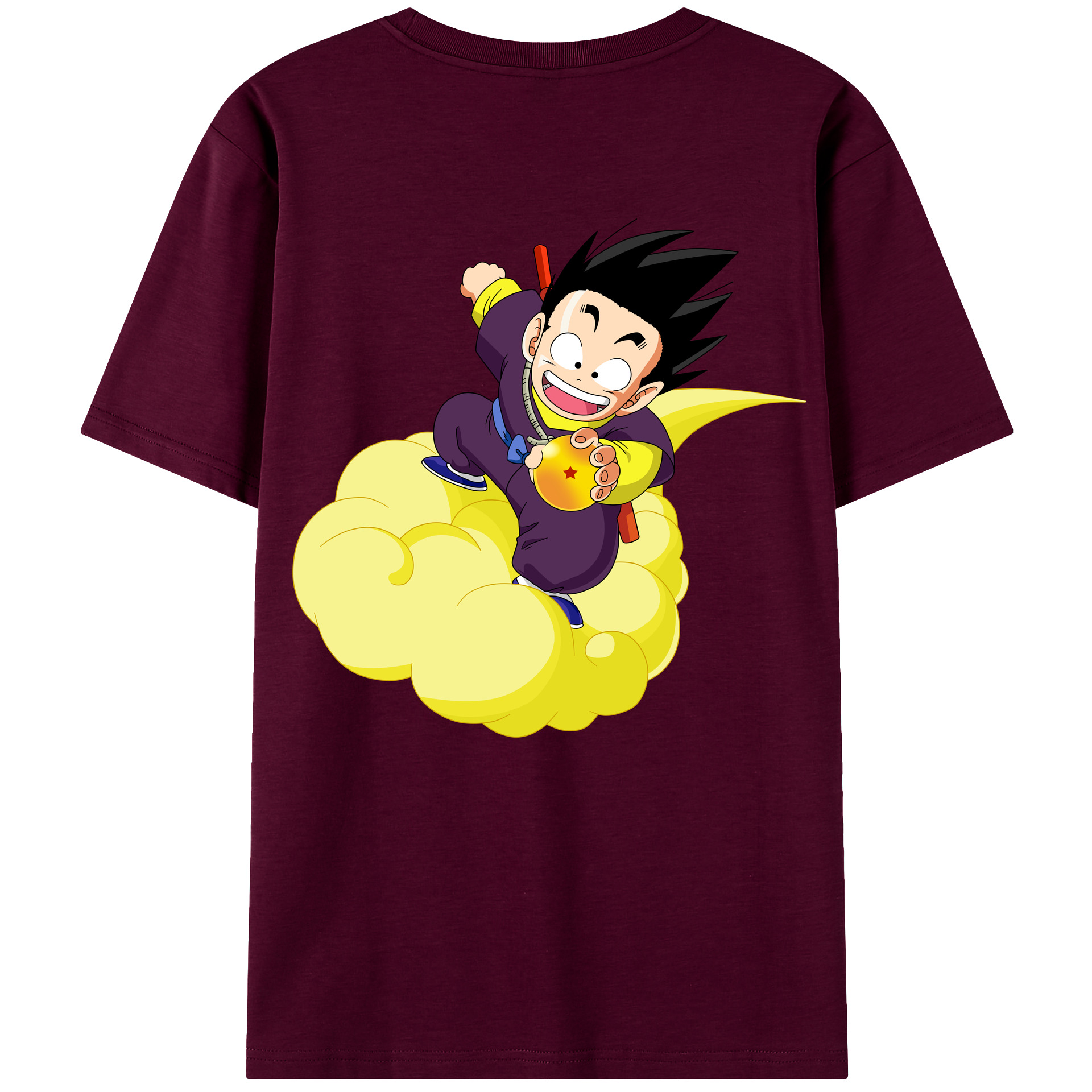 （画像用） ドラゴンボール 孫悟空（そん ごくう）Son Goku カカロット DRAGON BALL Kakarotto レディース半袖Tシャツ(バックプリント)